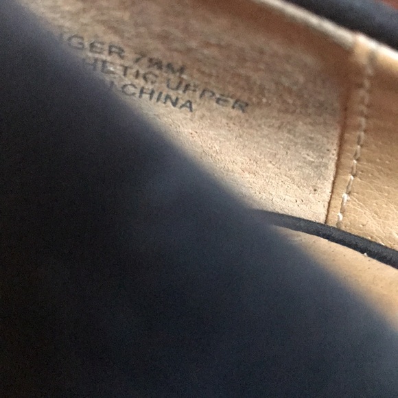 Penny Sue Black Faux Suede Shoe with Gold Spikes & Metallic 4.5 inch Heel - Picture 8 of 13